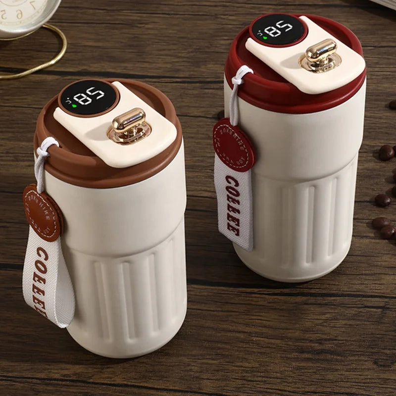 Thermos à Café en acier inoxydable avec affichage de la température et une capacité de 12 à24H de maintient de la chaleur ou du froid